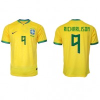 Fotbalové Dres Brazílie Richarlison #9 Domácí MS 2022 Krátký Rukáv